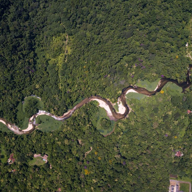 Rivier in het Amazone-gebied